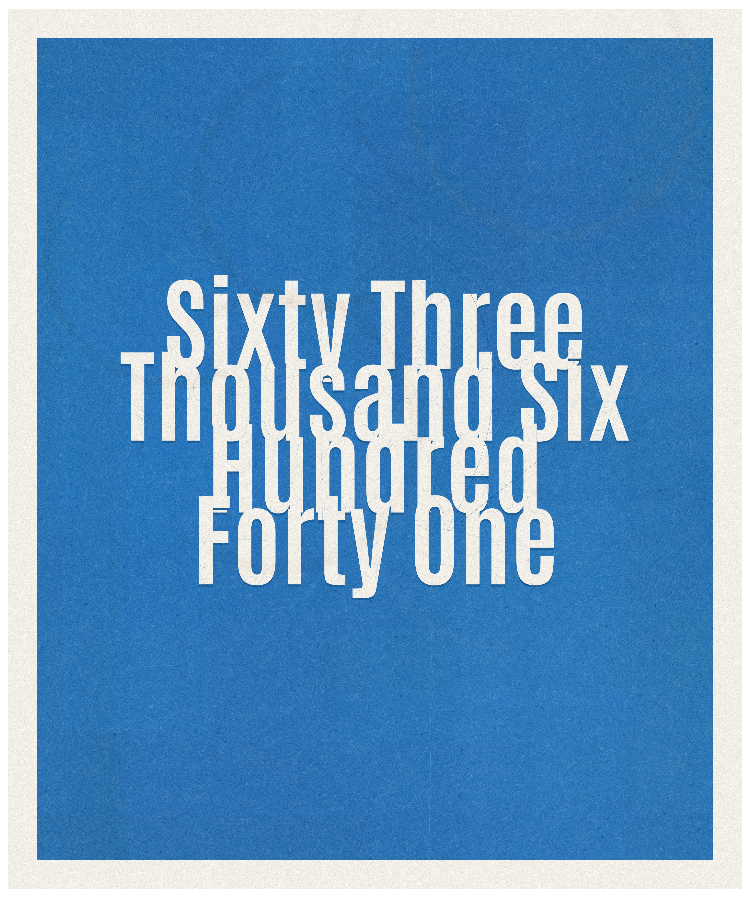 Count #63641