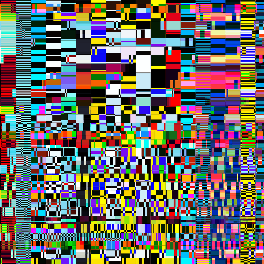 Glitchometry Stripes #12