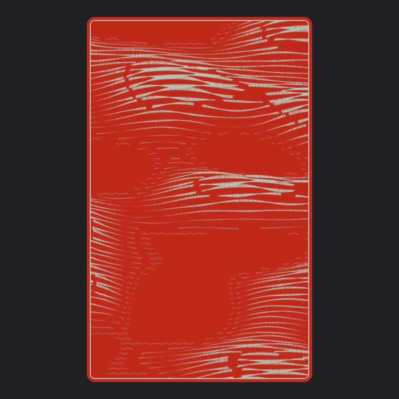 Topographic Playing Card #7