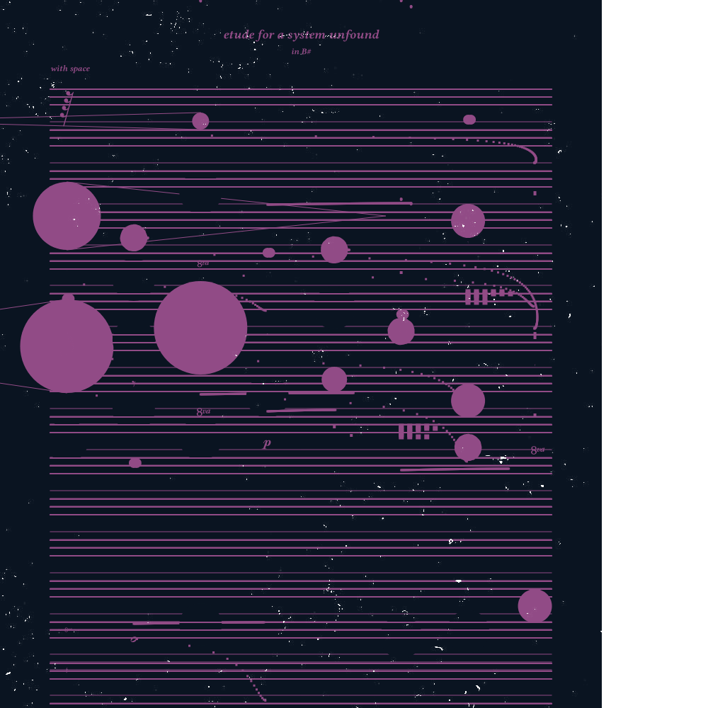 etude for a system unfound #17