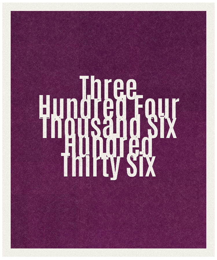 Count #304636