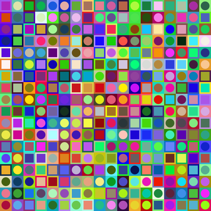 Square Dot Composition #282