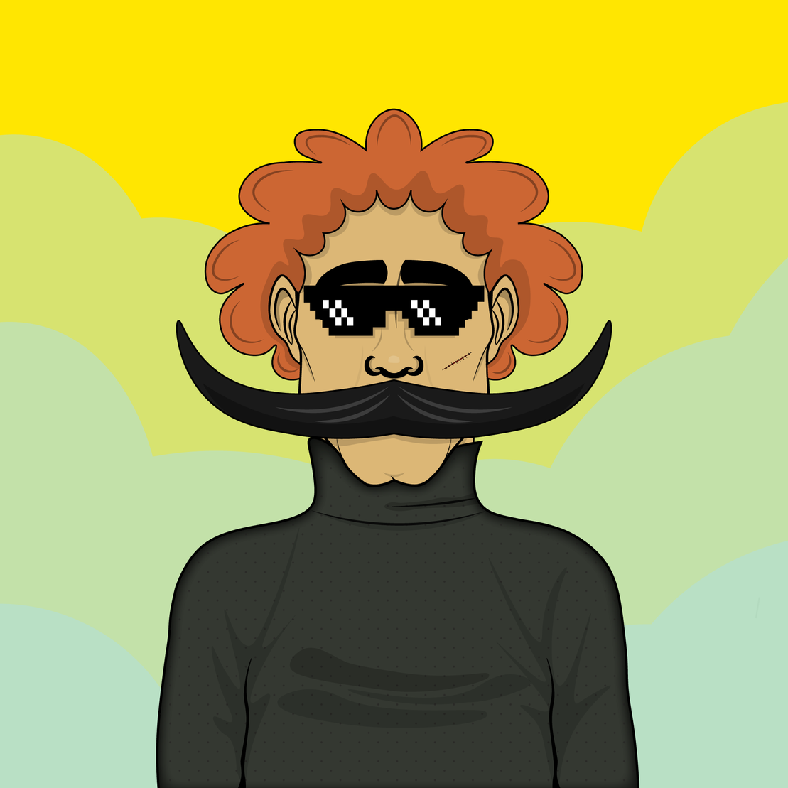 Mustachioed #14