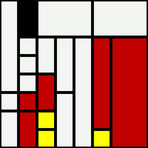 Mondrian Ticket  #13