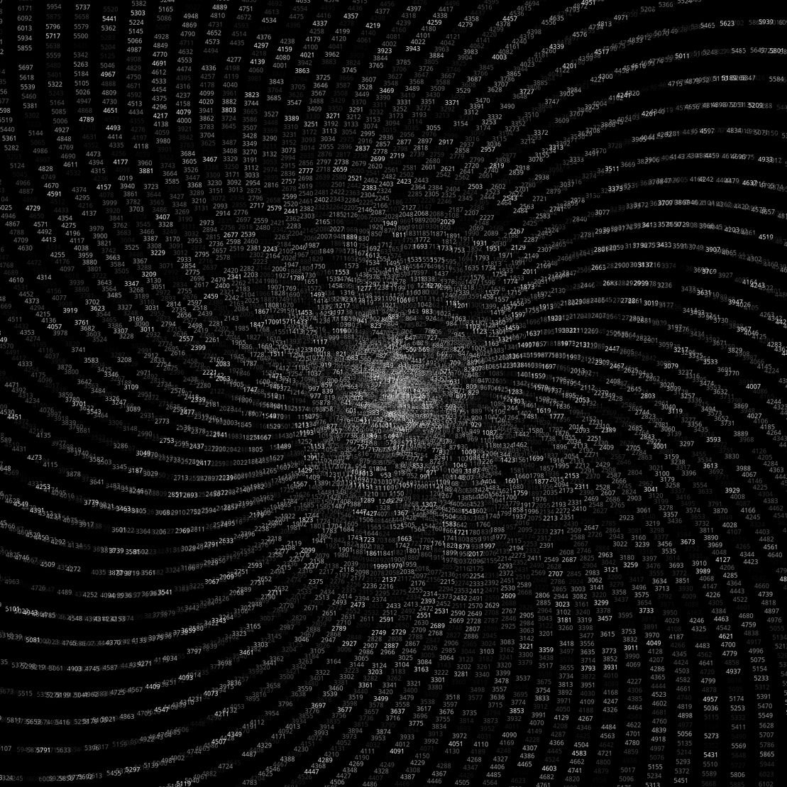 Polar Plot of Numbers #56