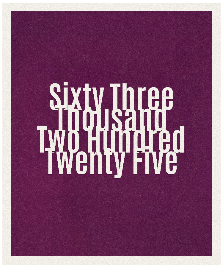 Count #63225