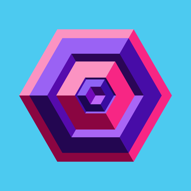 Hexagones - Art for Bots #16