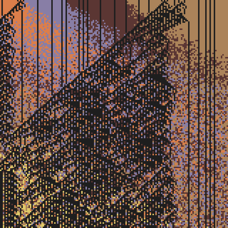 Colored Elementary Cellular Automaton #50