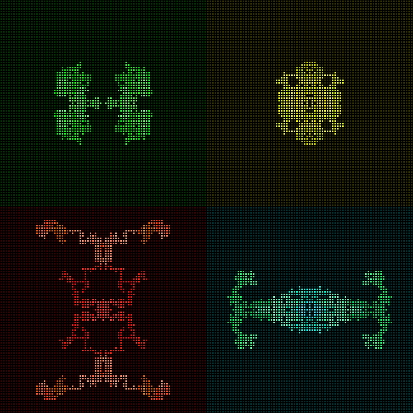 Dither Creatures 2x2 #69