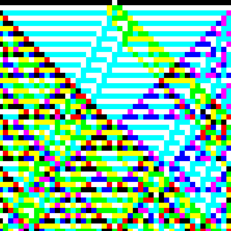 RGB Elementary Cellular Automaton #9