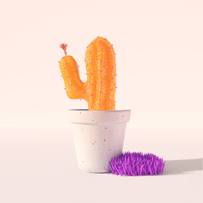 3D Crypto Cacti #48