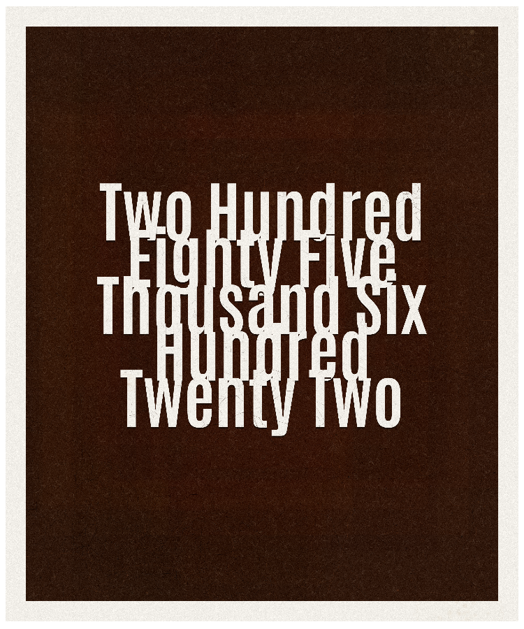 Count #285622