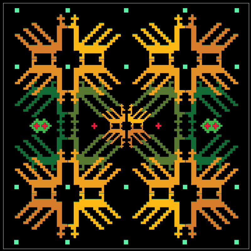 Pixel-Bird Motif