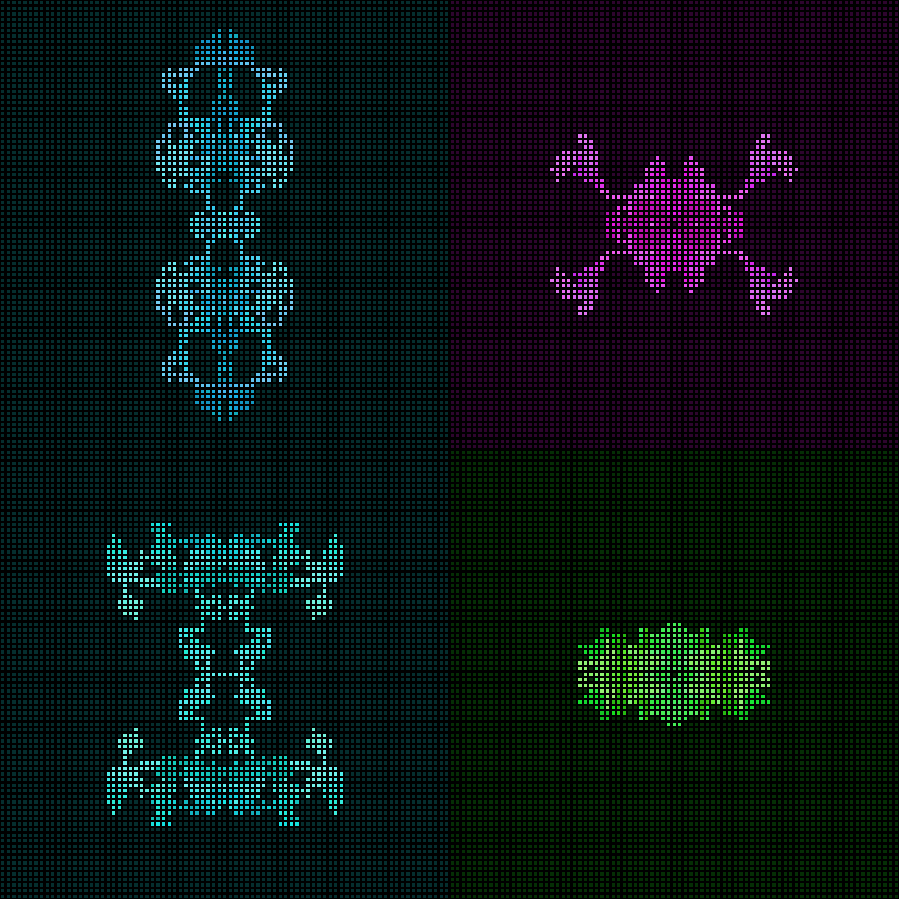 Dither Creatures 2x2 #19