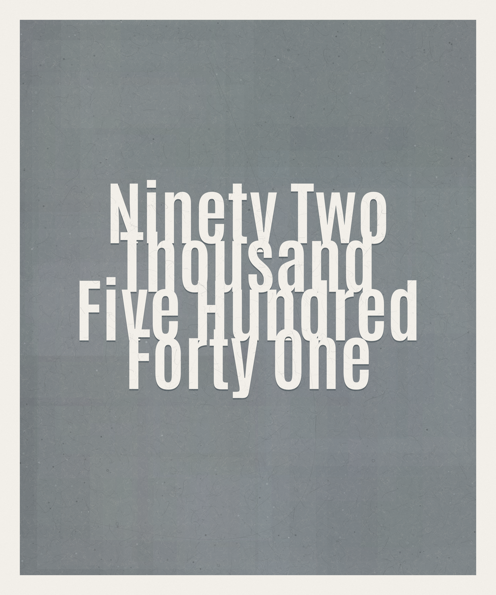 Count #92541