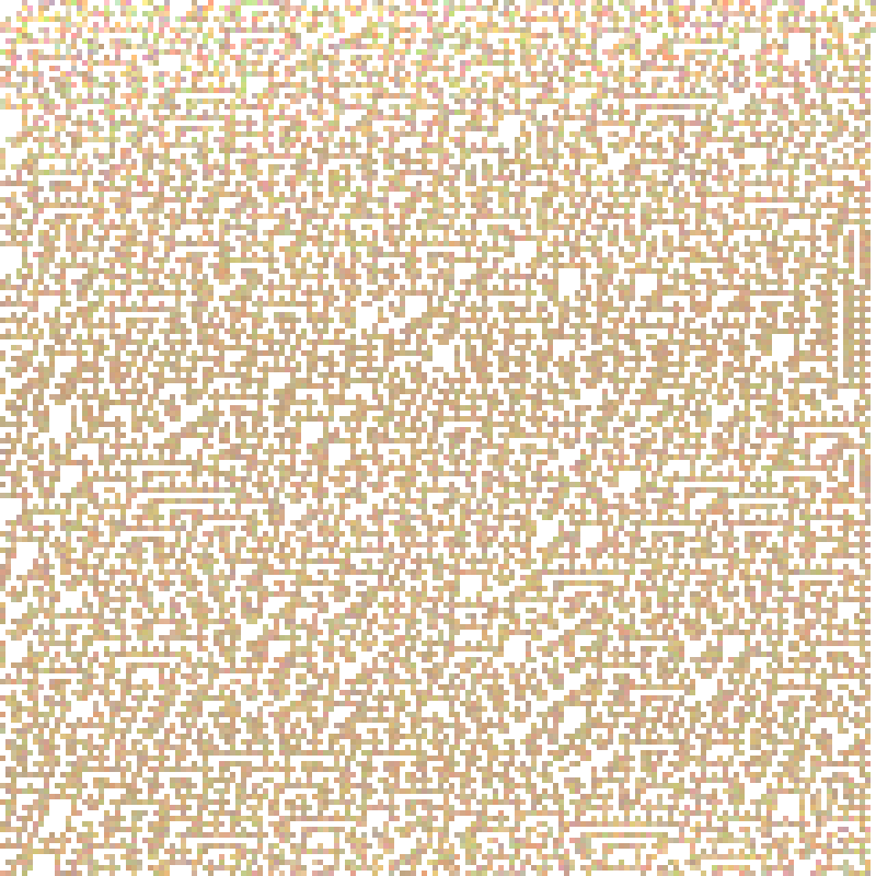 Colored Elementary Cellular Automaton #155