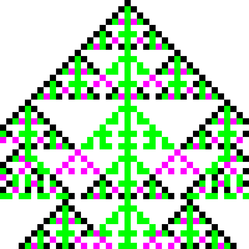 RGB Elementary Cellular Automaton #404