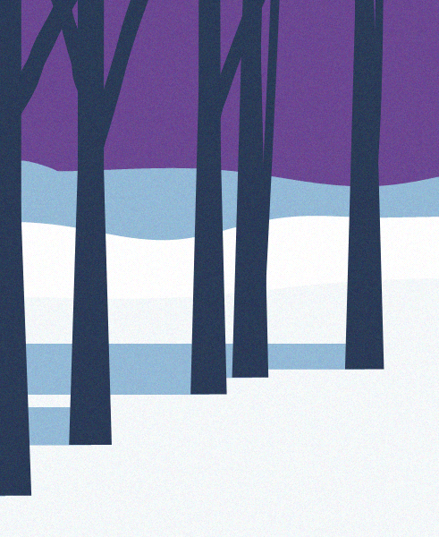 Minimal Snow Landscape #48