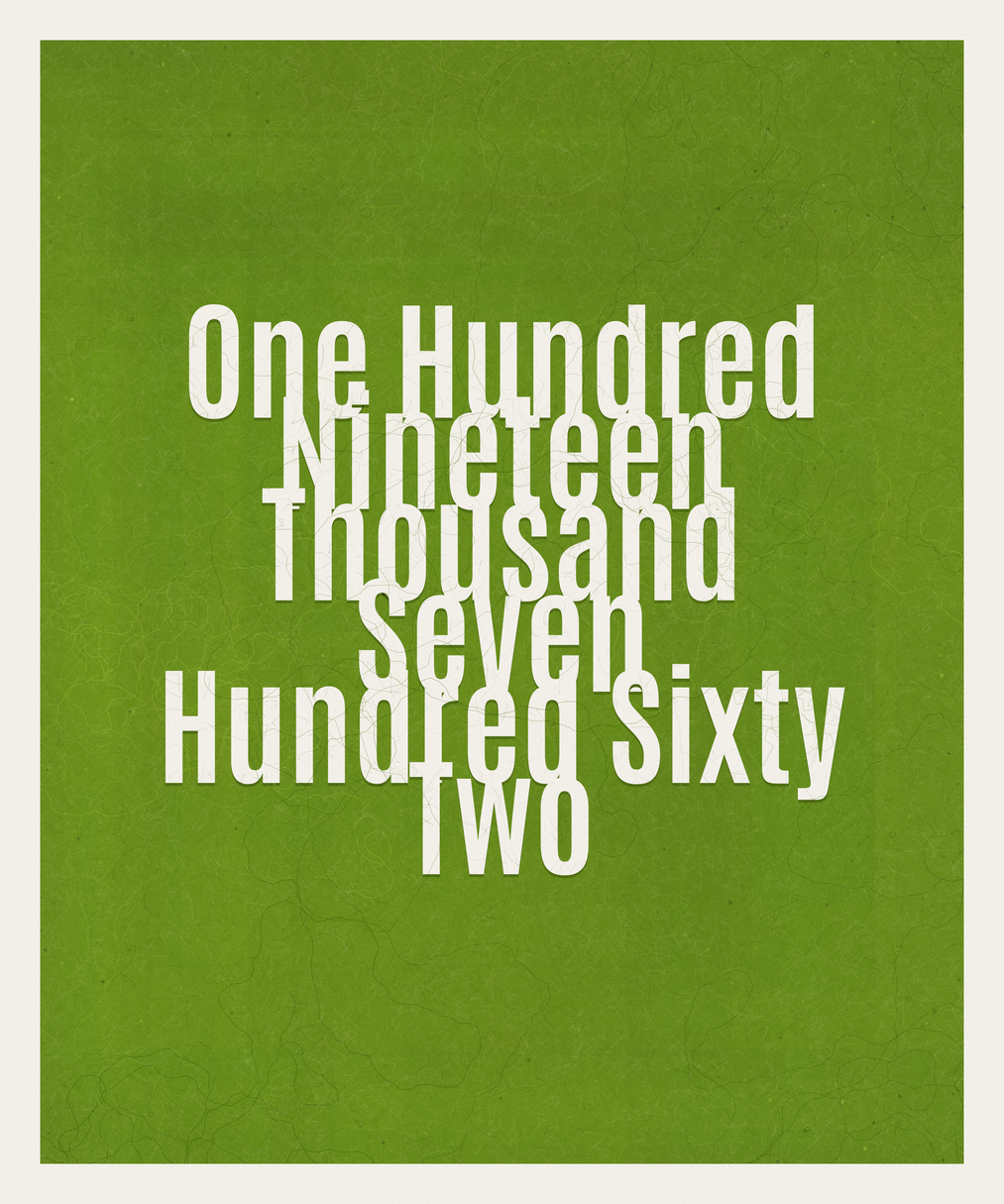 Count #119762