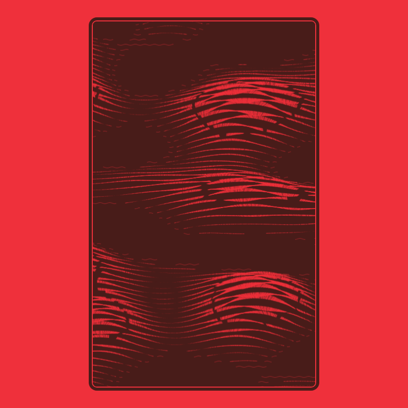 Topographic Playing Card #9