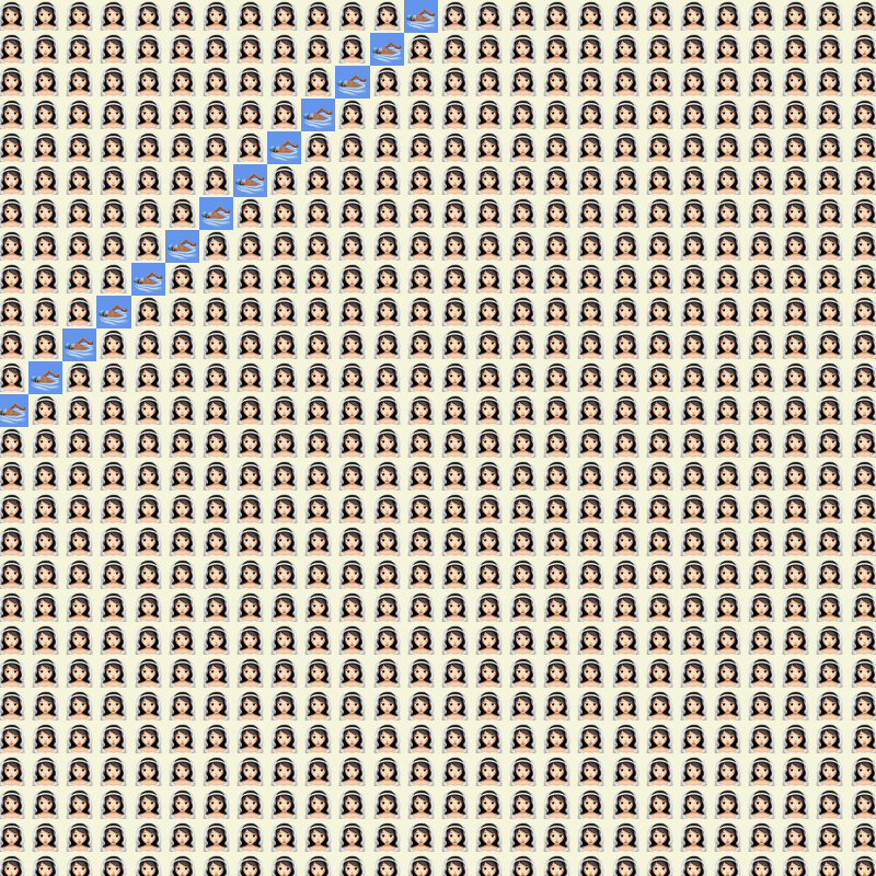 Elementary Cellular Emoji Automata #381