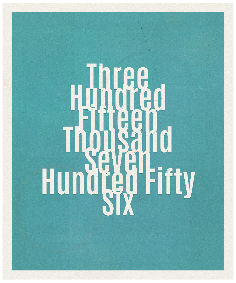 Count #315756