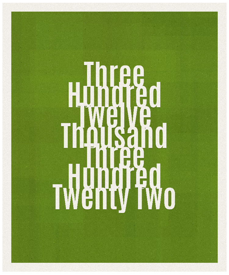 Count #312322