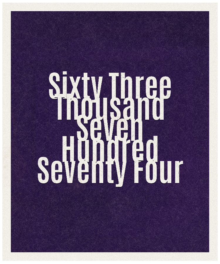 Count #63774