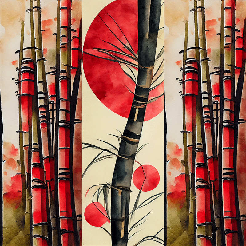 AI Bamboo and Sun #14