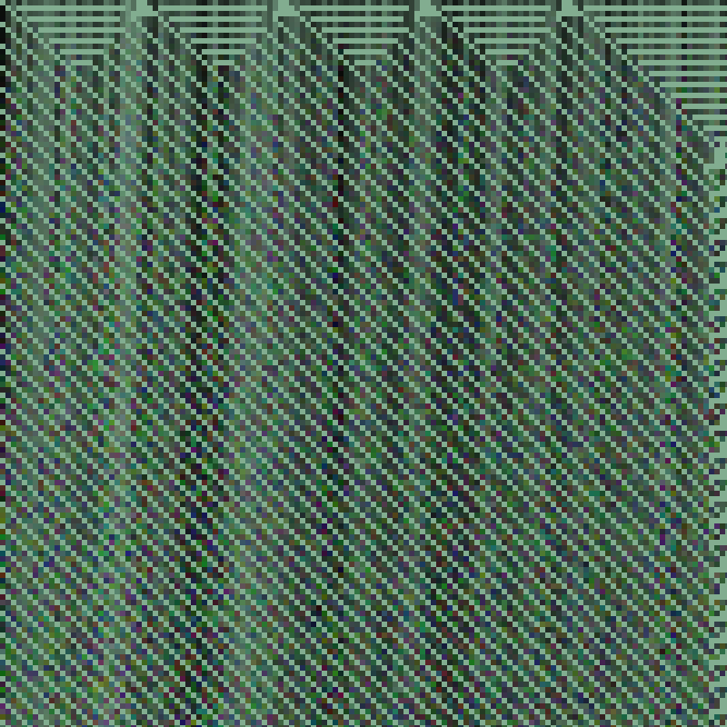 Colored Elementary Cellular Automaton #350