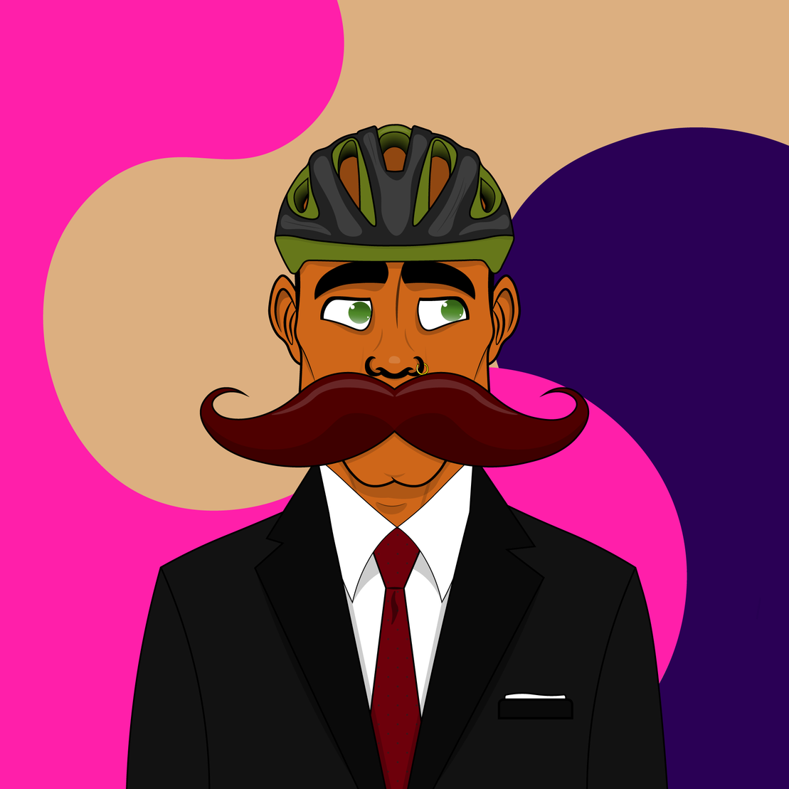 Mustachioed #121