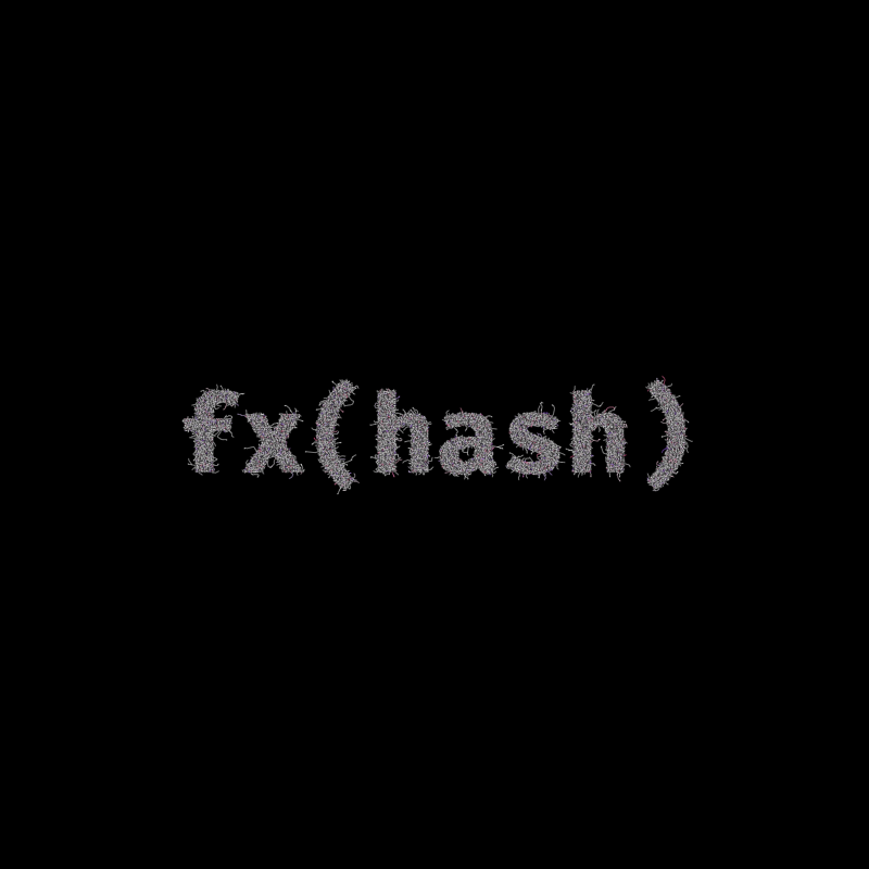 FXHASH Generative Logo #734