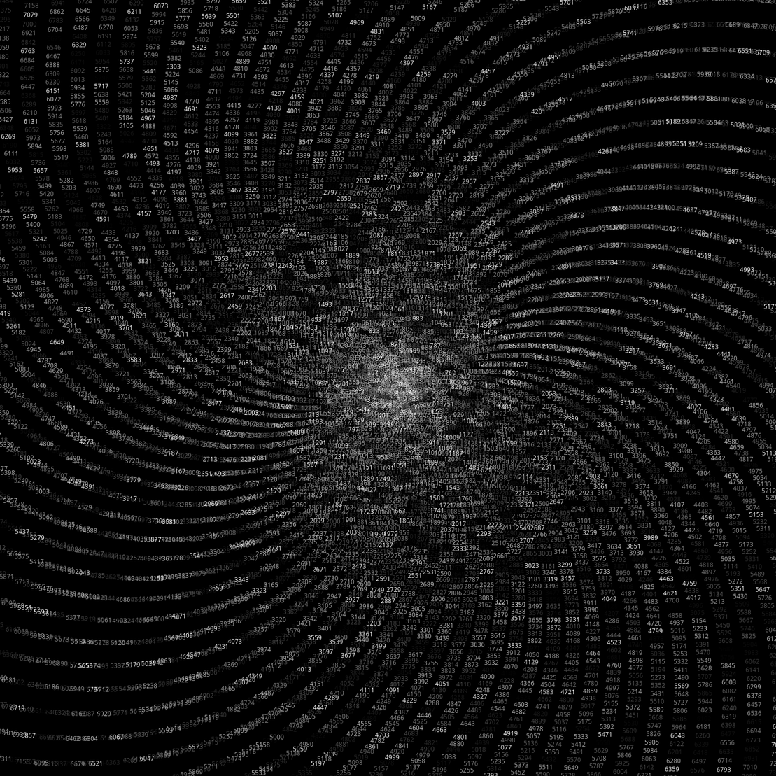 Polar Plot of Numbers #354