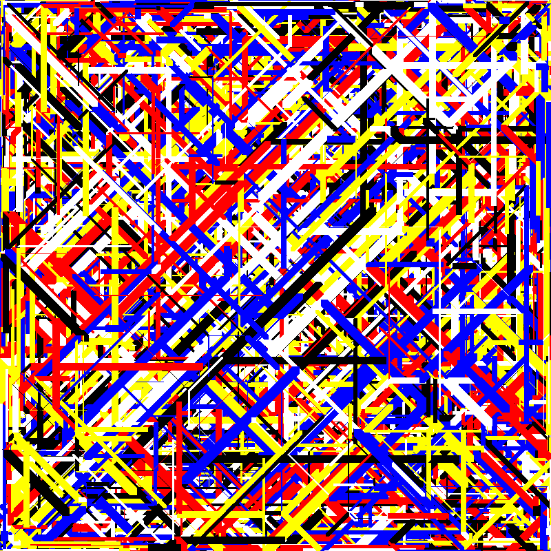 Bifurcations (straight and diagonal lines) #5