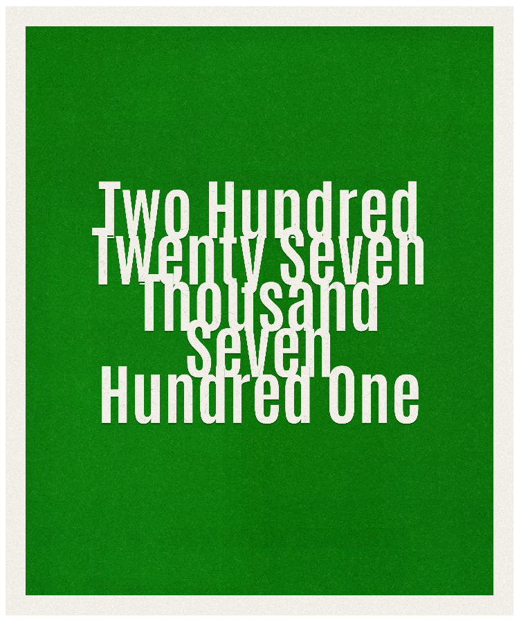 Count #227701