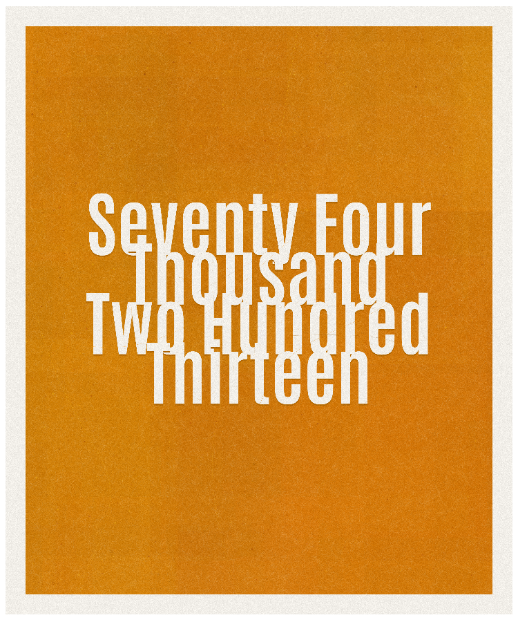 Count #74213