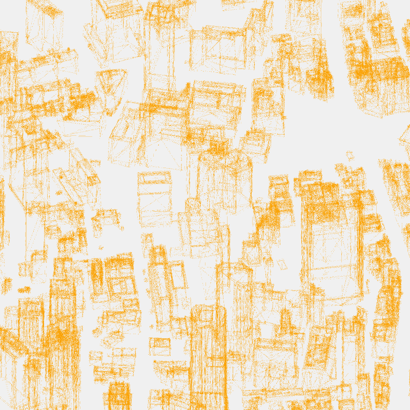 Algorithmic Drawing: Minato City Tokyo #33