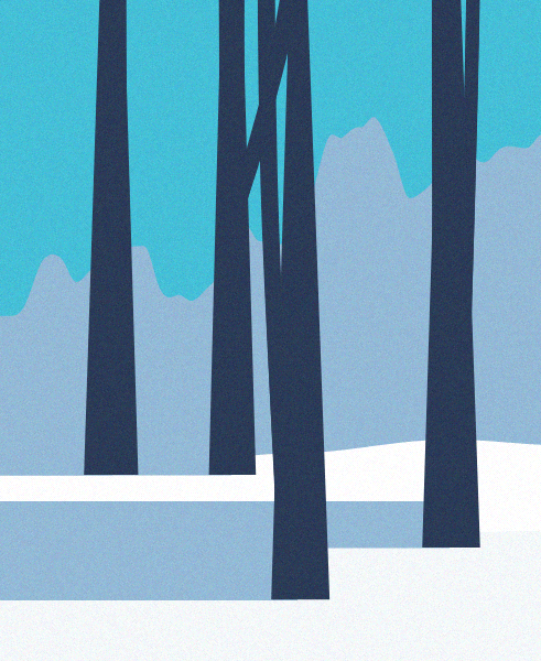 Minimal Snow Landscape #79