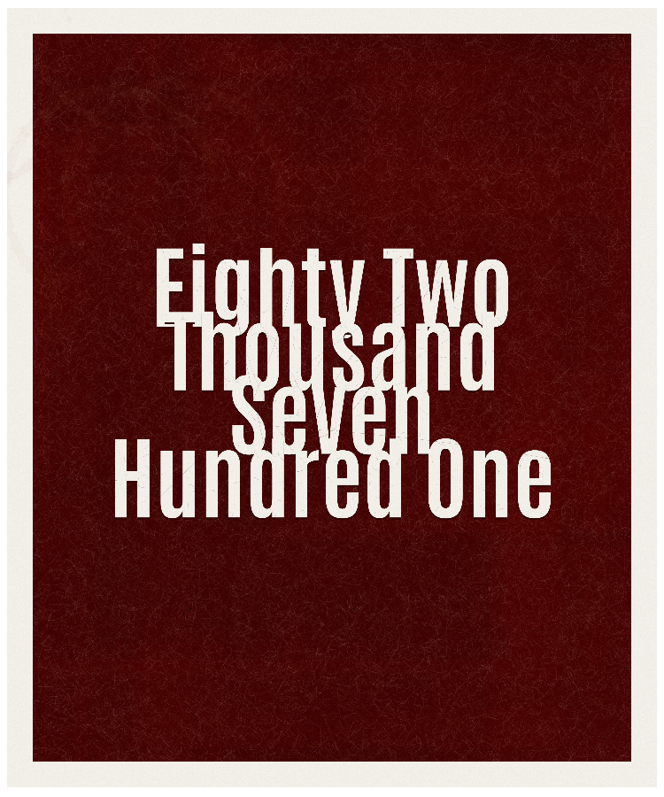 Count #82701