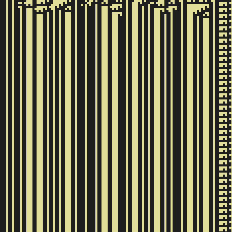 Colored Elementary Cellular Automaton #109