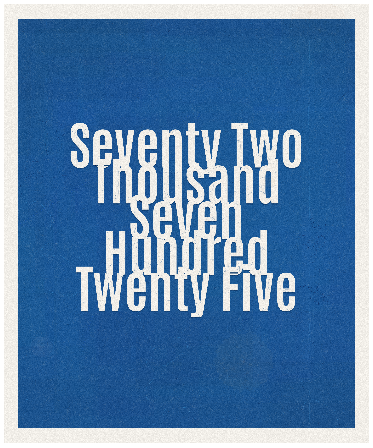 Count #72725
