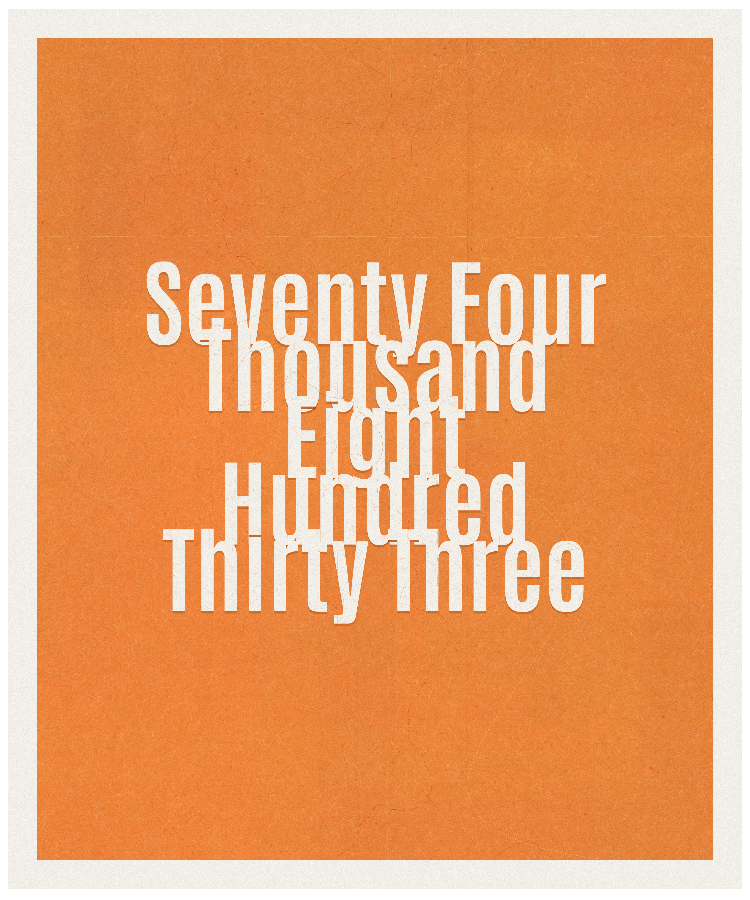 Count #74833