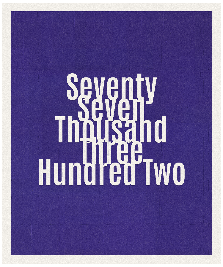 Count #77302