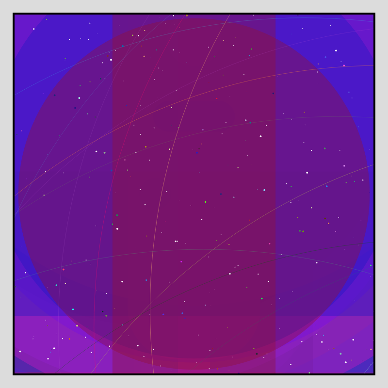 Color Field Starry B #34