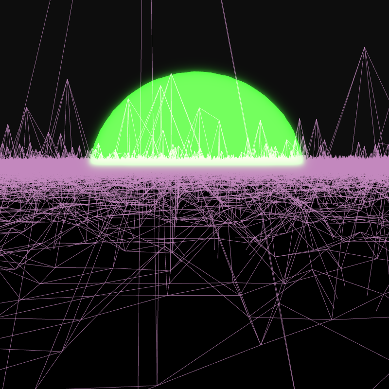 Generative Retrowave Field #83