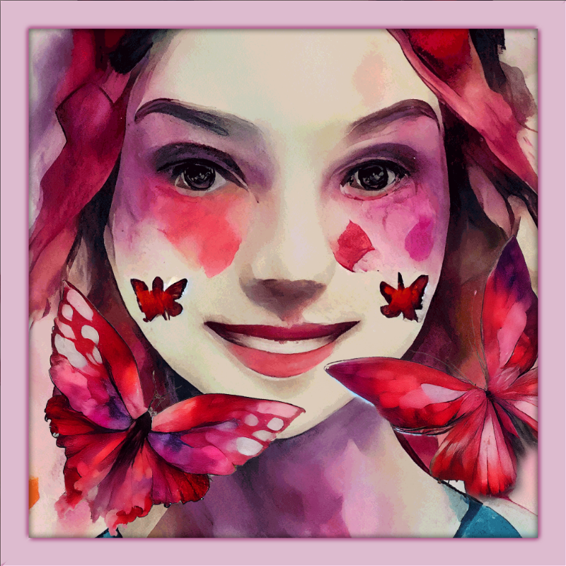 Alice and Magenta Butterflies #2