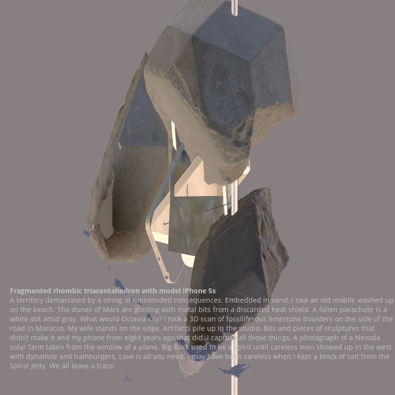 Fragmented triacontahedron with iPhone 5s #6