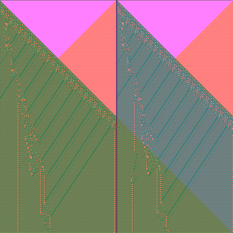 RGB Elementary Cellular Automaton #85