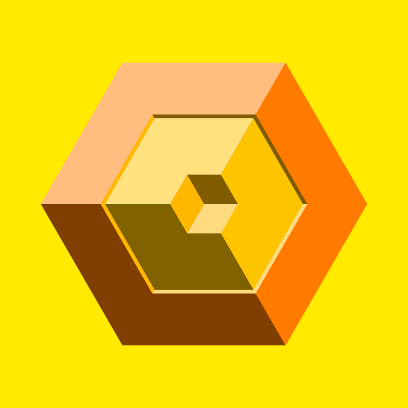 Hexagones - Art for Bots #8