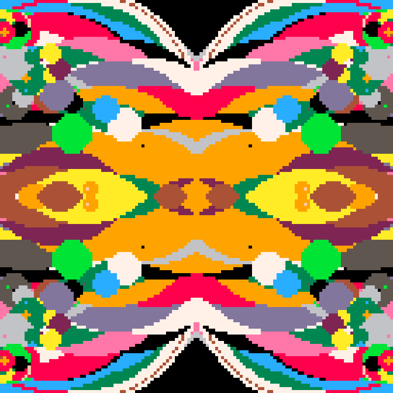 Rapid Psychedelic Inkblot Test Generator #58